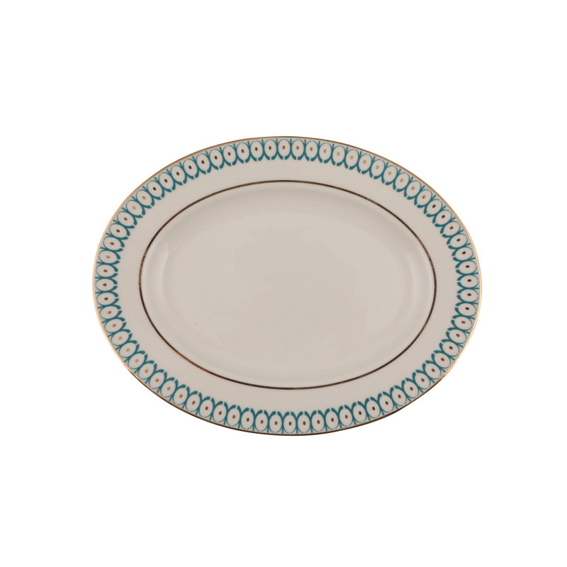 Elegant 62-Piece Dinner Set, 100% Bone China, Gold & Blue | Includes Soup Bowls, Service Plates (12), Deep Plates (12), Dessert Plates (12), Bowls (12), Platters (2), Salt & Pepper Shakers, Toothpick Holders | Perfect for Special Occasions