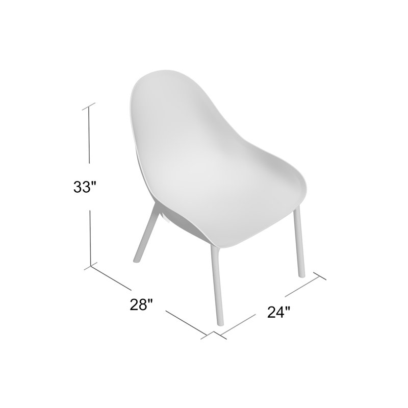 Chaise de patio Farrah, Jaune