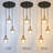 Loram 3-Light Dimmable Glass Cluster Pendant