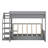 Convertible Bunk Bed With Storage Staircase,Bedside Table,And 3 Drawers-1750430151