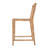 Caiman 24 in. Seat Height Rattan Woven Counter Stool with Back