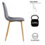 Ensemble de salle à manger 5 pièces, comprenant une table et quatre chaises en velours, idéal pour une salle à manger, un bureau, une réception, une cafétéria ou un espace de discussion. Couleur : gris.