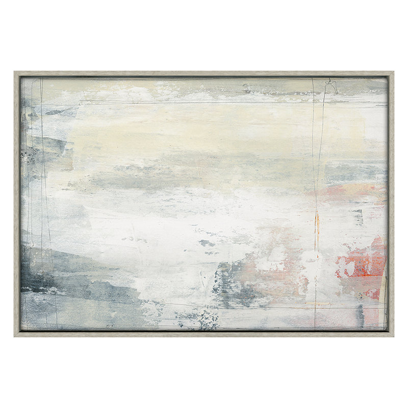 Tonal Mist 1 Print by Maeve Harris, Gray Framed, 28" H x 40" W x 1.88" D