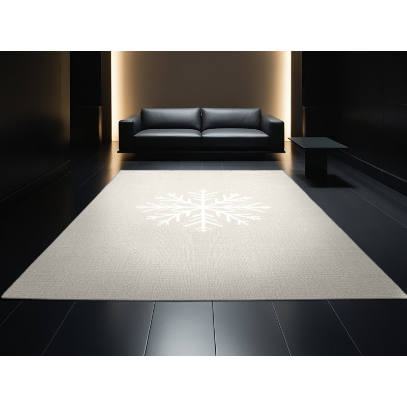 Tapis gris moelleux et moelleux à motif abstrait moderne et contemporain Esquer, 5 x 7