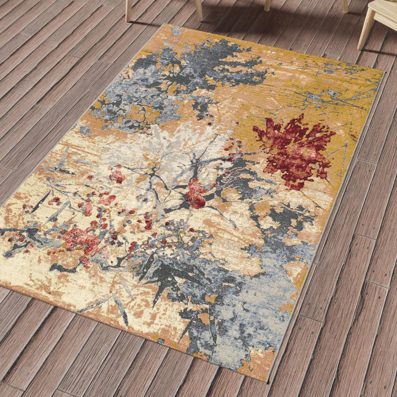 Keazia Indoor/Outdoor Area Rug, Rectangle 4'1" x 6'1"