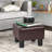 Okan Faux Leather Ottoman-1257008773