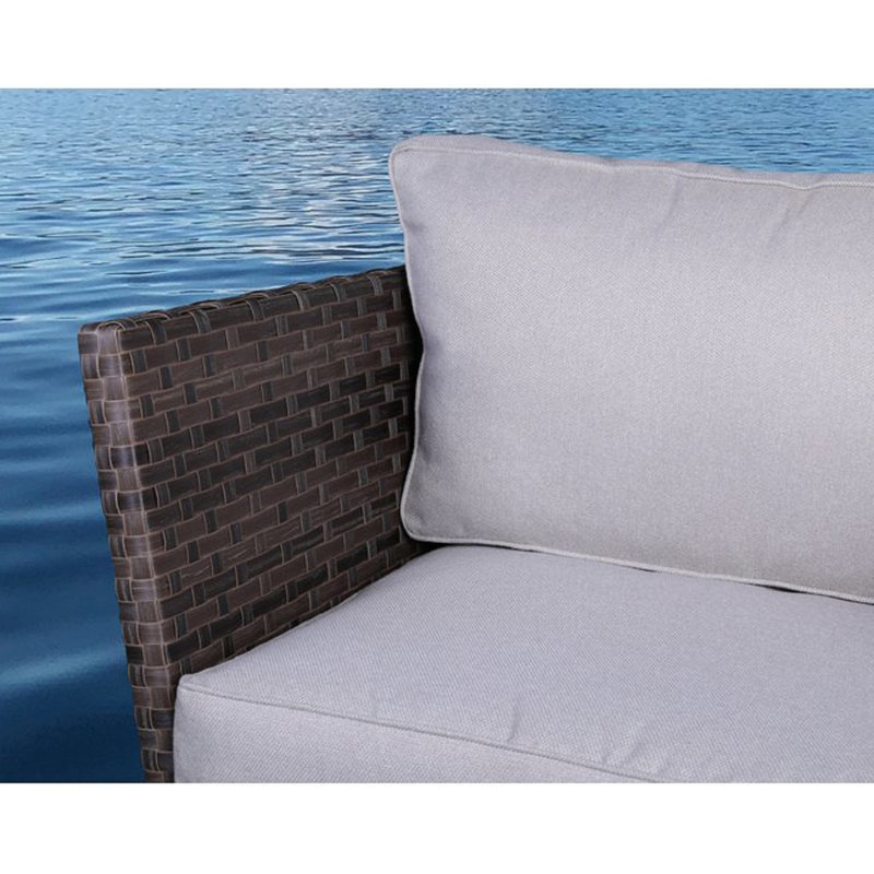 Ensemble de conversation modulaire avec coussins 7 pièces Biles
