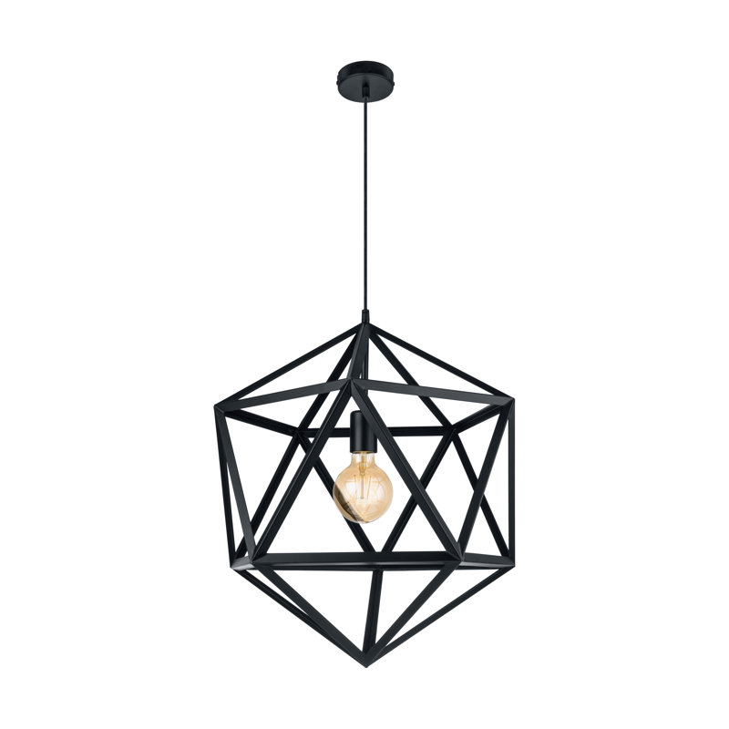 Heriberto 1 - Light Black Geometric Pendant