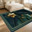 1PC Tropical Dark Leaf Gold Floral Print area rugs for Living Room, Soft, All seasons, Easy-maintain, Washable Indoor mat, Farmhouse suitable for dining table, bedroom, entryway, patio, kitchen, home hallway, Home Decor, Outdoor Decor.-409108639