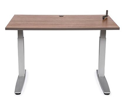 Equity Rectangle Height Adjustable Training Table with Modesty Panel