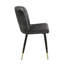 Ensemble de chaises de mobilier moderne en velours capitonné
