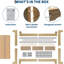 Structure de lit plateforme simple en bois, design minimaliste de style campagnard, lattes renforcées, sans sommier-1291111112-1291111114