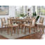 Transitional 2 Counter Height Group - Natural Tone Solid Wood With Beige Upholstered Seat For Dining Room Padded Fabric