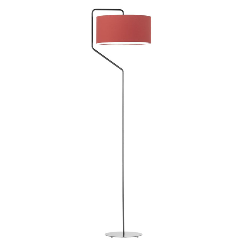 Eleanore 156cm Traditional Floor Lamp, Red