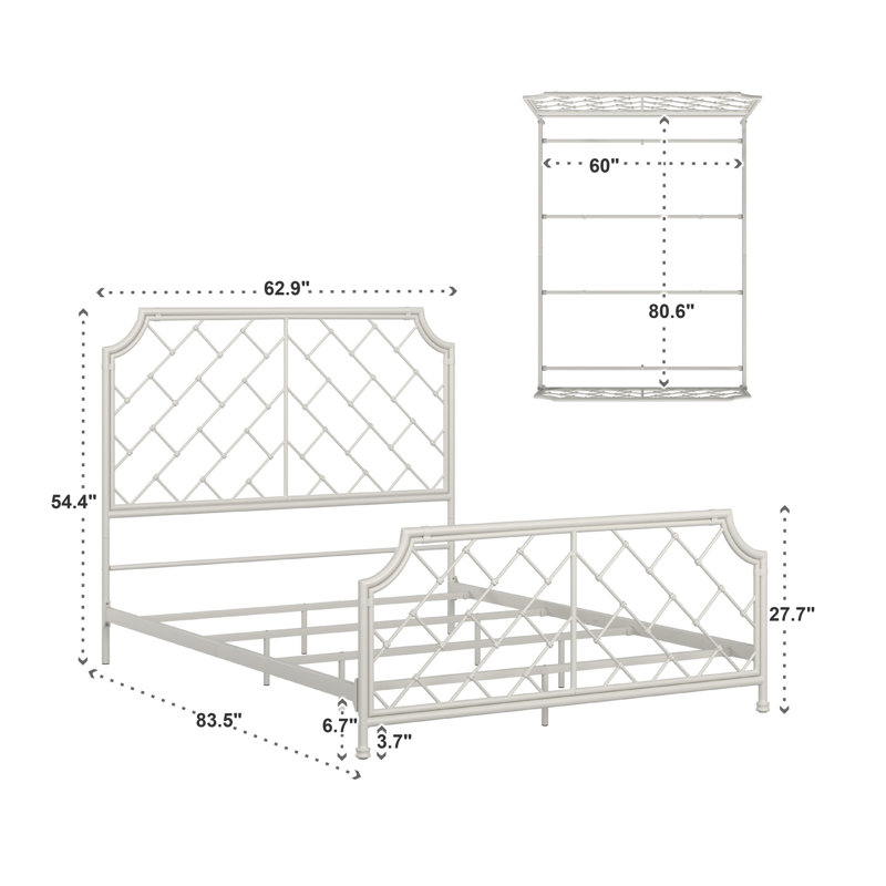 Fletching Metal Open-Frame Bed