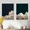 «Fluffy White Clouds In The Sky», impression encadrée de nuages, ensemble d'art mural sur toile blanc minimaliste