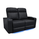 Leather Home Theater Seating with Cup Holder