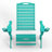 HDPE Adirondack Foldable Chair with Retractable Ottoman-26271876