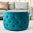 Round Blue 41 Nesting Velvet Ottomans, Space Design, Storage With Removable Lids, Footstool, Wood Tray, No Assembly, Medium-Firm, Polka , Modern Ottomans Of 2, Use, Foot Stool, Space,-5711110