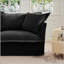 Modern Upholstered Modular Armless 3 Seater Sofa,Deep Seat 3- Seat Sofa Couch Armless Sofa Couch Free Combination, Chenille Fabric
