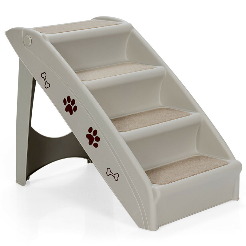 Escalier pour animal 4 marches Friedlaender, gris