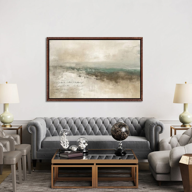Abstract Scripted Landscape V by Willow Studio - Gallery-Wrapped Canvas Giclée on Canvas, 45.72 cm H x 66.04 cm W, White