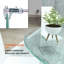 28 Inch Round Tempered Glass Table Top Clear Glass 2/5 Inch Thick Beveled Polished Edge