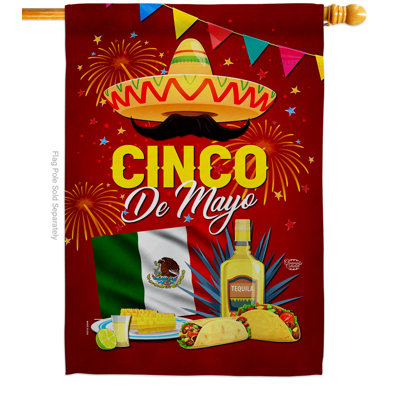 Double Sided Polyester Cinco De Mayo