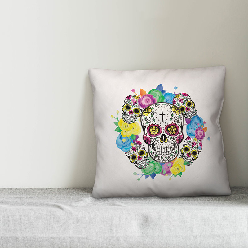  Coussin Sugar Skull