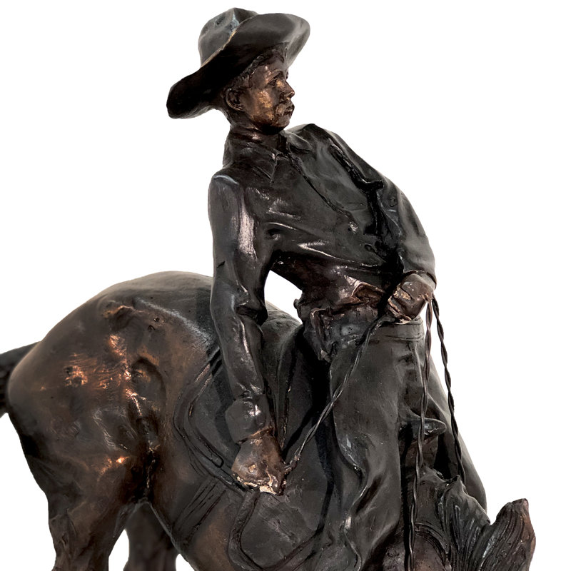 Horse Metal Stone Garden Statue