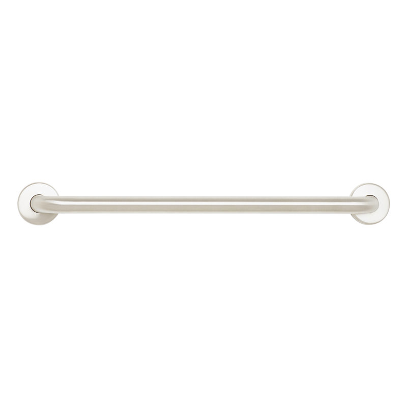 Straight Bathroom Safety Grab Bar, Satin, 30" W