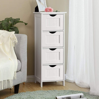Armoire de salle de bain autoportante l 11,8 po x H 32,3 po x P 11,8 po Sariya