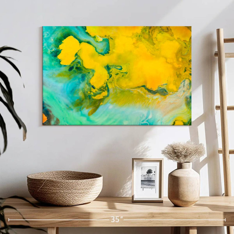 Avery abstrait rustique, H 16 po x l 24 po