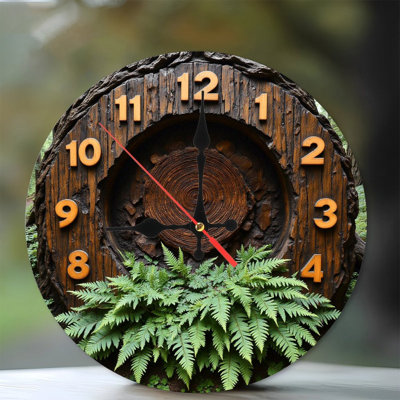 Horloge murale en bois