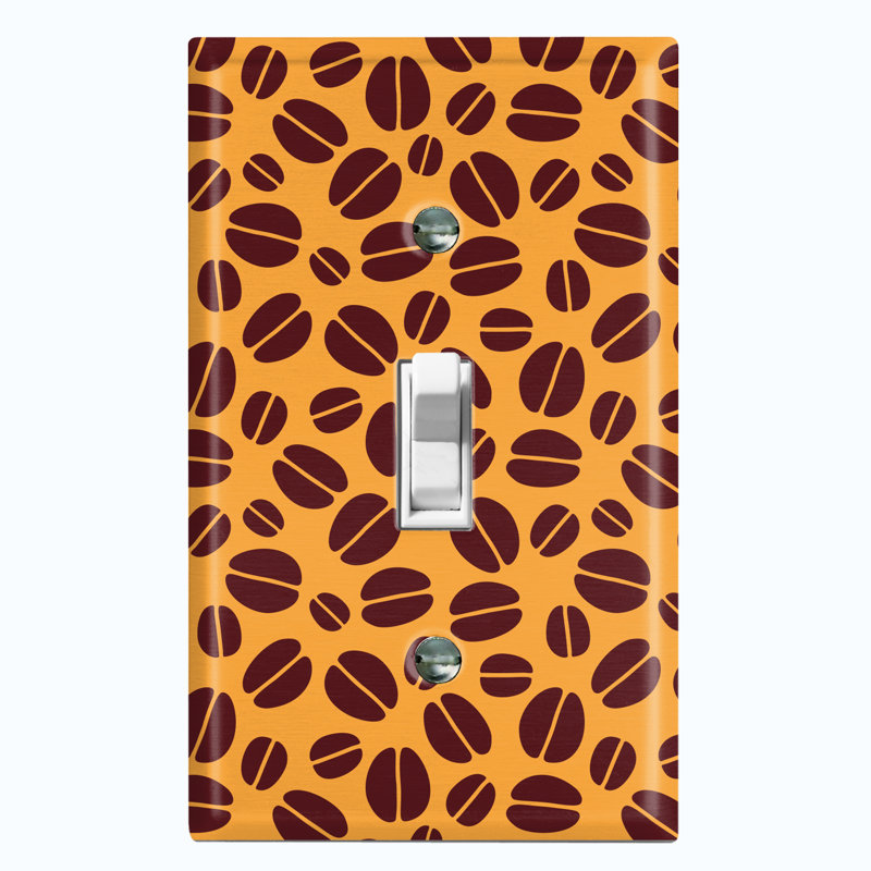 Patterned 1 - Gang Toggle Light Switch Standard Wall Plate