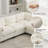 6-Seater Modular Sectional Sofa With 2 Ottomans-1435103182