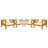 Outdoor Acacia Wood Club Wooden Armchair With Cushions (Set Of 4), Conversation Set,Suitable For Outdoor Gatherings,Teak Finish, Cushion-952050040