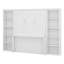 Grand lit escamotable avec bureau et tablettes, lit escamotable peu encombrant