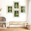 «Botanical Silhouette Artwork Green and Beige Nature Decor», 4 pièces-101520449-101520447