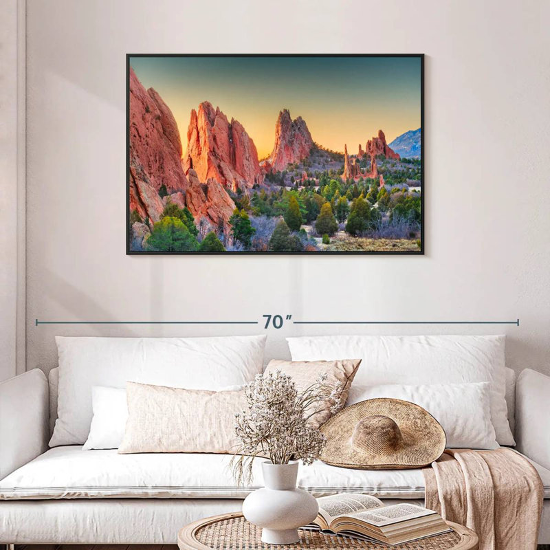 Alvord Garden of the Gods Sunrise, H 29 po x l 43 po