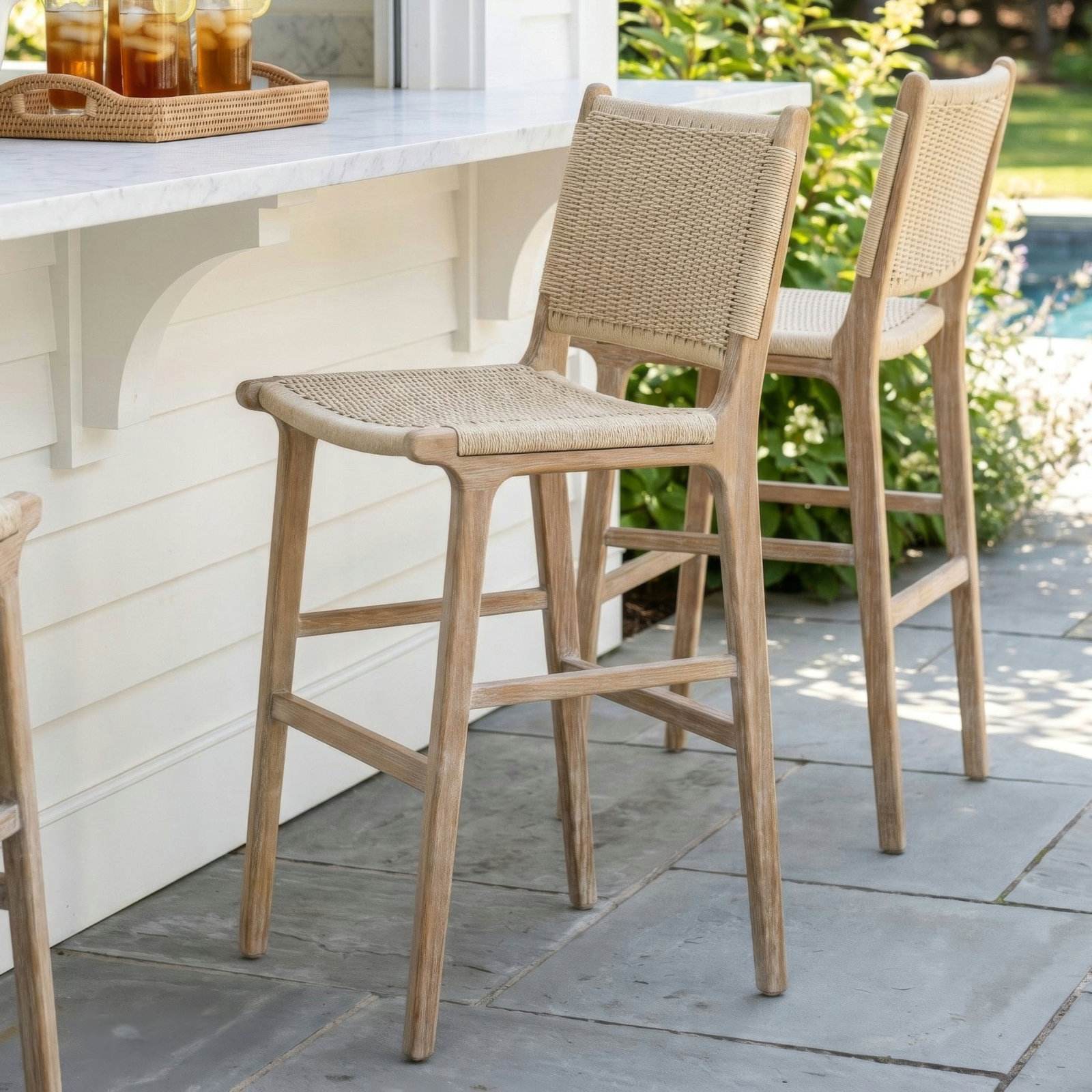Sedona 31'' Teak Patio Bar Stool