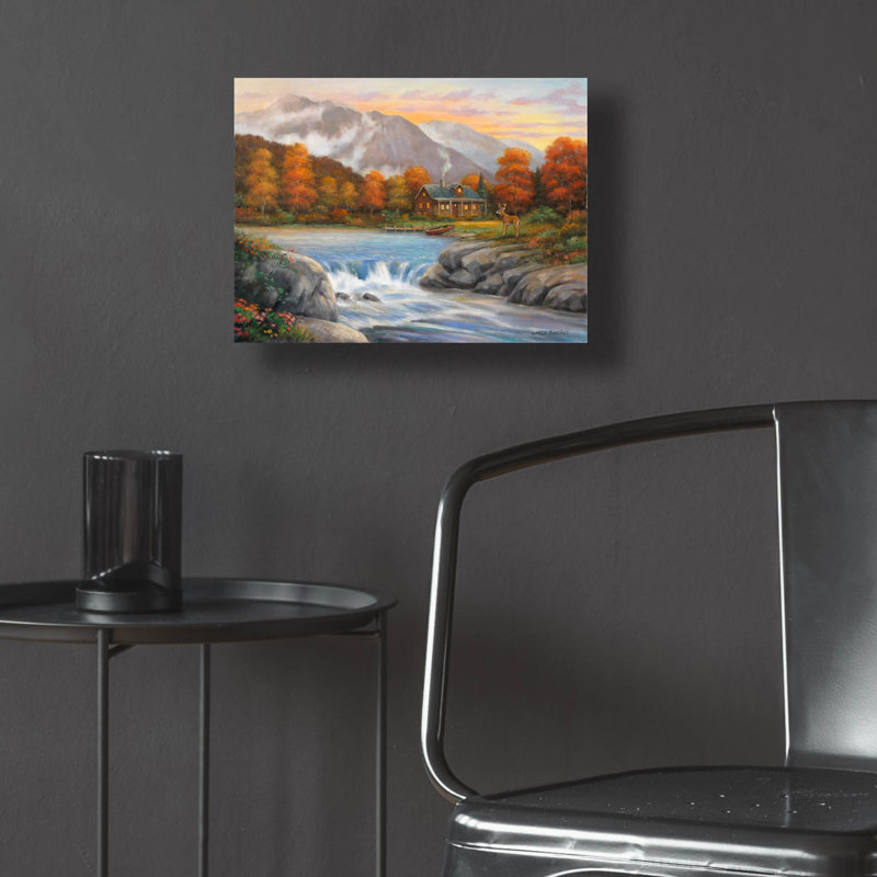 Art mural en verre Millwood Pines «Soft Light» par John Zaccheo, H 12 po x l 16 po x P 0,13 po