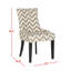 Chaise d'appoint rembourrée en lin Agampreet-1273906764