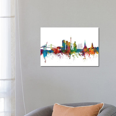 Gothenburg, Sweden Skyline by Michael Tompsett - Wrapped Canvas Gallery-Wrapped Canvas Giclée