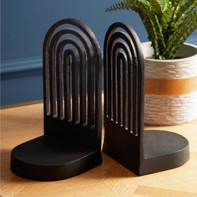 Concrete Agate Non-Skid Bookends Bookend