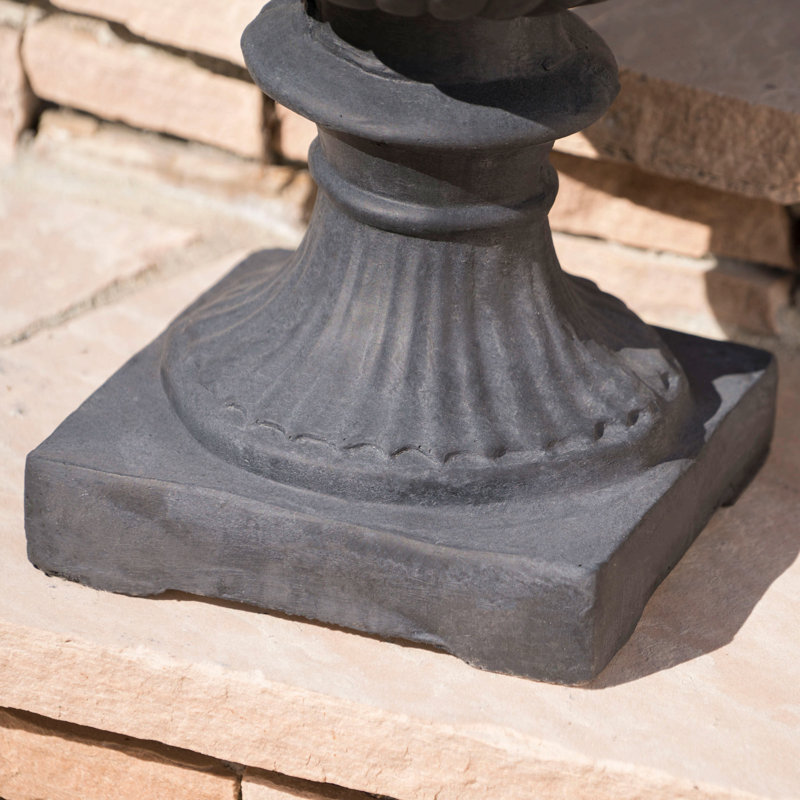 Jardinière urne de jardin pour patio, jardin, Noir antique