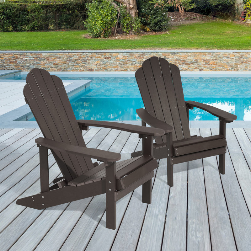 Chaise Adirondack Henk, Brun