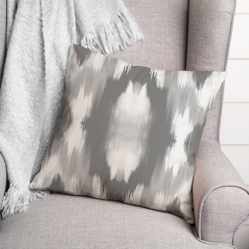Outdoor Throw Pillow, Gray, 20" x 20"