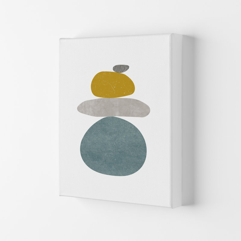 Pebbles V - Print, 84 cm H x 59.4 cm W x 4 cm D, Wrapped Canvas