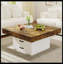 Table basse 35 po carrée à DEL avec 2 tiroirs-586210818